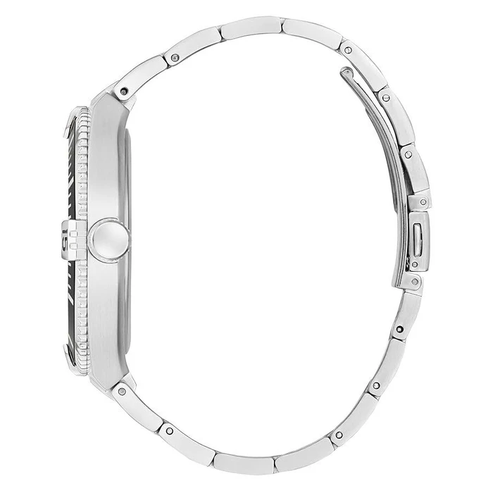 Ανδρικό Ρολόι Guess Gw0330G1 (45mm) Μεταλλικό Μπρασελέ Ασημί