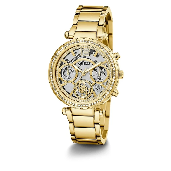 Γυναικείο Ρολόι Guess Gw0403L2 (37mm) Μεταλλικό Μπρασελέ Χρυσό