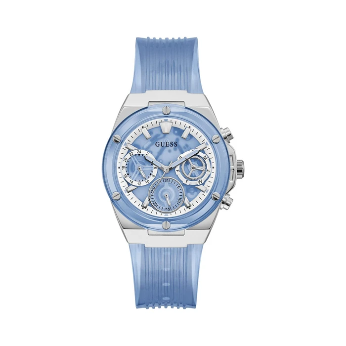 Γυναικείο Ρολόι Guess Gw0409L1 (39mm) Καουτσούκ Λουράκι Μπλε