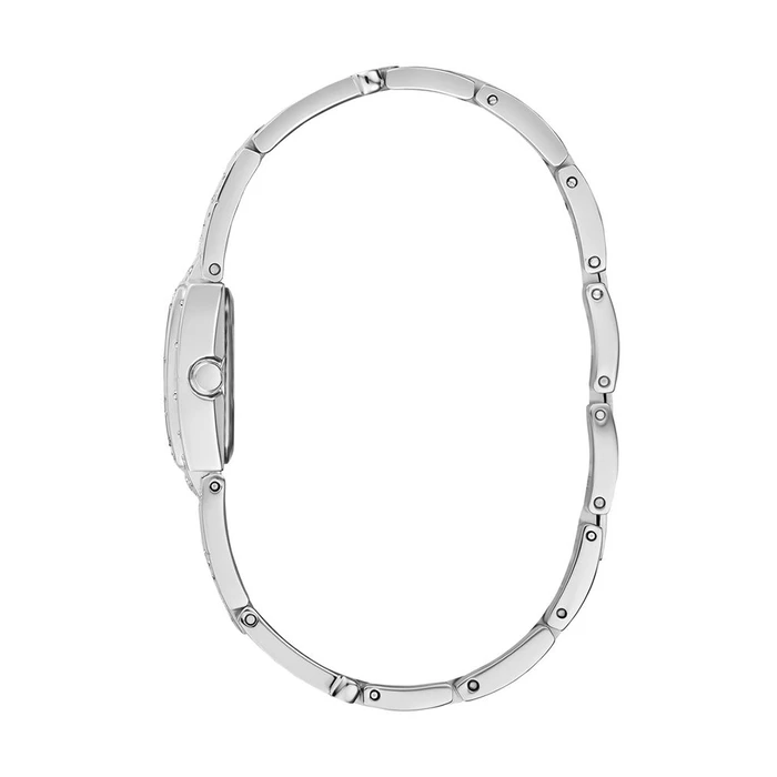 Γυναικείο Ρολόι Guess Gw0441L1 (22mm) Μεταλλικό Μπρασελέ Ασημί