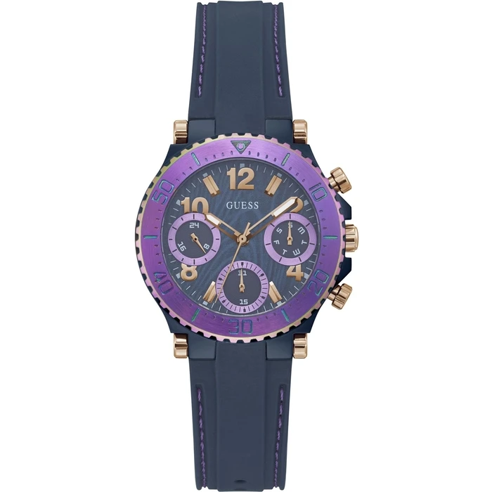 Γυναικείο Ρολόι Guess Gw0466L2 (36mm) Καουτσούκ Λουράκι Μπλε