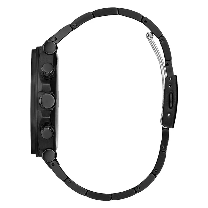 Ανδρικό Ρολόι Guess Gw0539G3 (46mm) Μεταλλικό Μπρασελέ Μαύρο