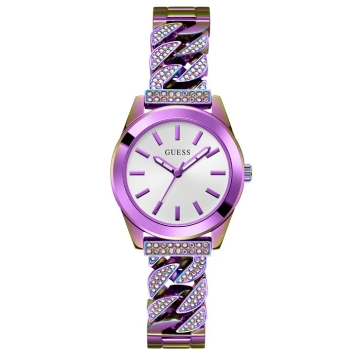 Γυναικείο Ρολόι Guess Gw0546L3 (32mm) Μεταλλικό Μπρασελέ Πολύχρωμο