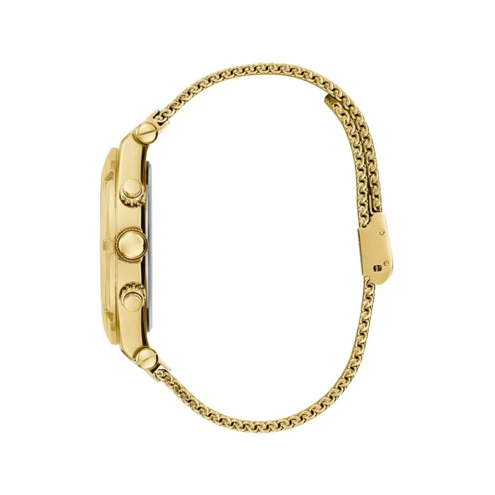 Ανδρικό Ρολόι Guess Gw0582G2 (44mm) Μεταλλικό Μπρασελέ Χρυσό