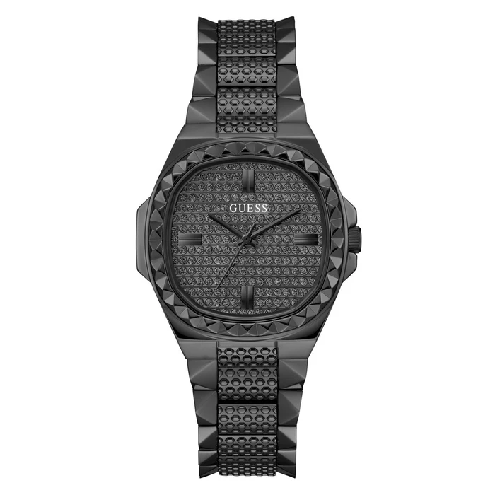 Ανδρικό Ρολόι Guess Gw0601L2 (36mm) Μεταλλικό Μπρασελέ Μαύρο