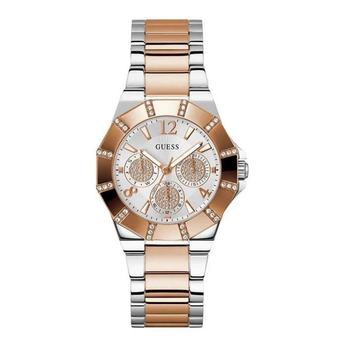 GUESS Women's Watch GW0616L3 (36 mm) - Stainless Steel, Grey Dial, Pink Bracelet