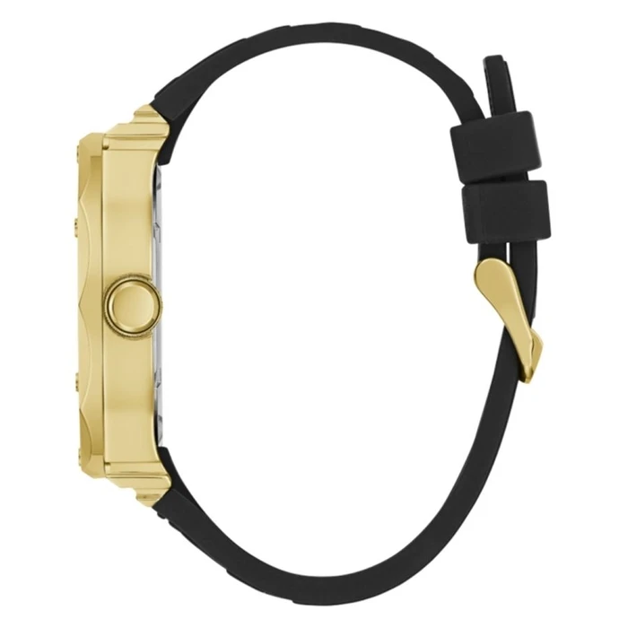 Ανδρικό Ρολόι Guess Gw0634G2 (47mm) Καουτσούκ Λουράκι Μαύρο