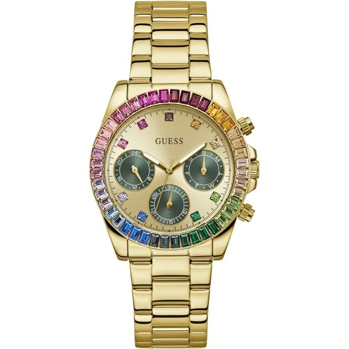 GUESS Women's Quartz Analog Watch GW0690L4 (38mm) - Gold Stainless Steel