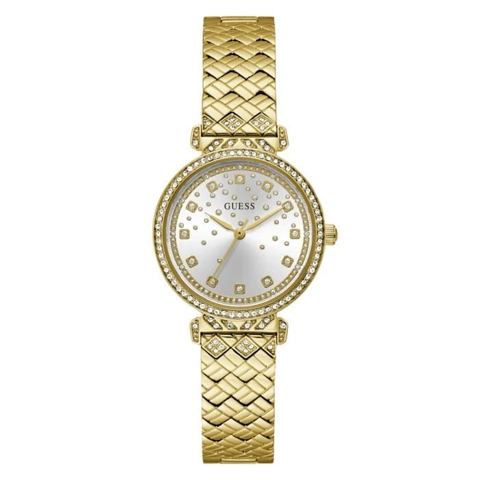 Women Watch GUESS GW0763L2 (32 mm) - Gold Stainless Steel Bracelet, Silver Dial