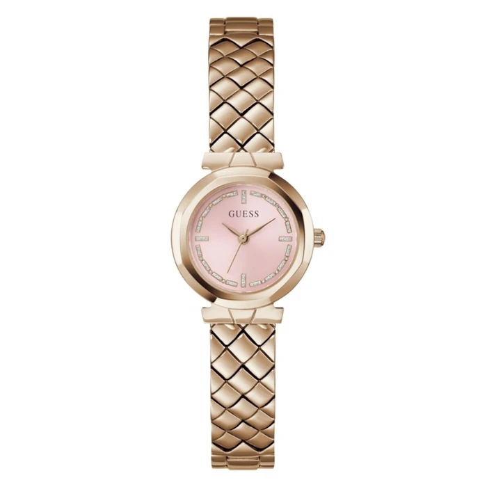 GUESS Women's Quartz Analog Watch GW0839L3 - 26 mm Pink Stainless Steel