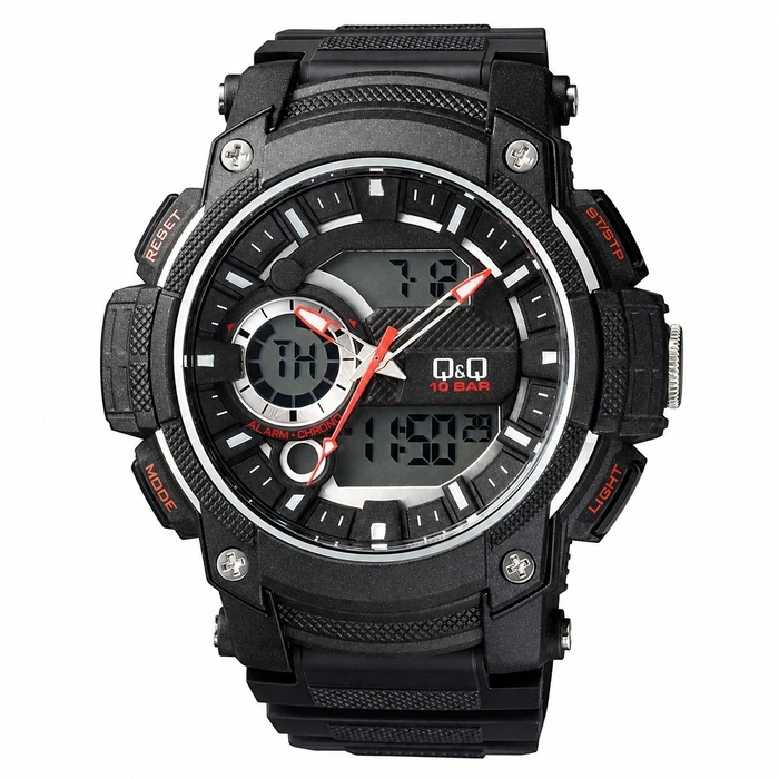 Q&Q MAN WATCH GW90J002Y (53-54 mm) Black Resin Case & Strap
