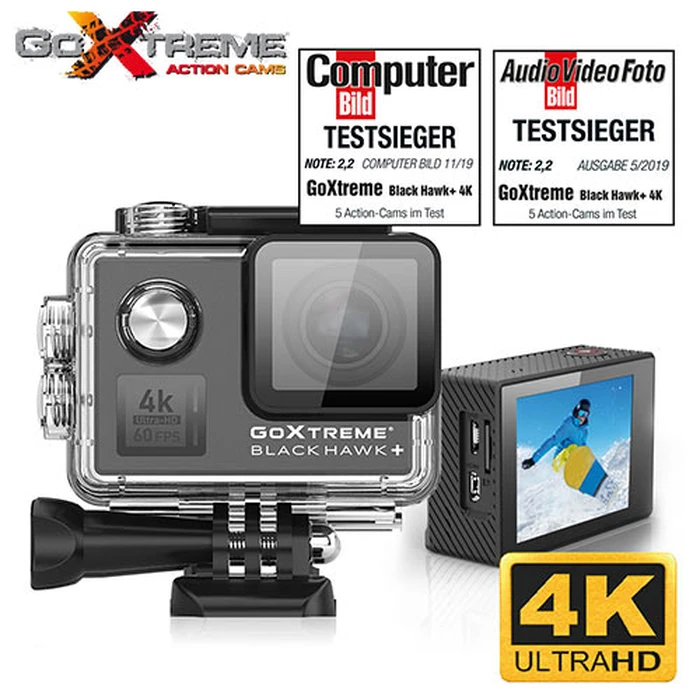 Action Camera GoXtreme Black HAWK+ 4K/60fps With EIS