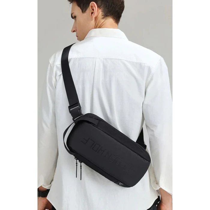 Wolf Τσάντα Μέσης Golden Gxb00131, Αδιάβροχη, Μαύρη