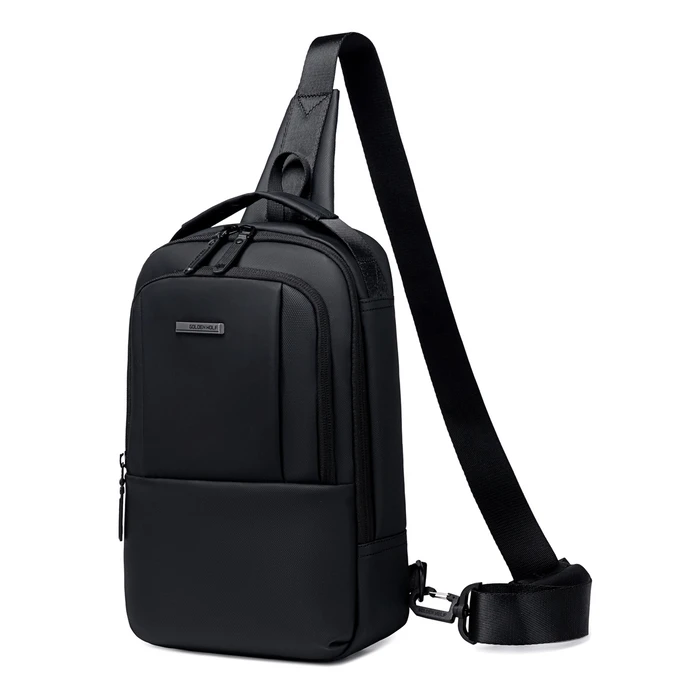 GOLDEN WOLF Τσάντα Crossbody GXB00725 Μαύρη 4L