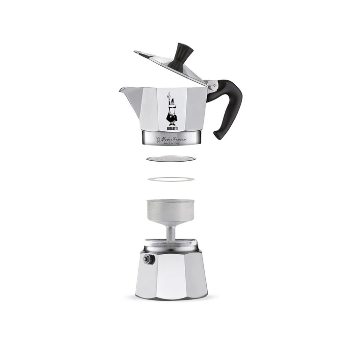Μπρίκι Espresso Bialetti Moka Express 0.06 L Aluminium,Black