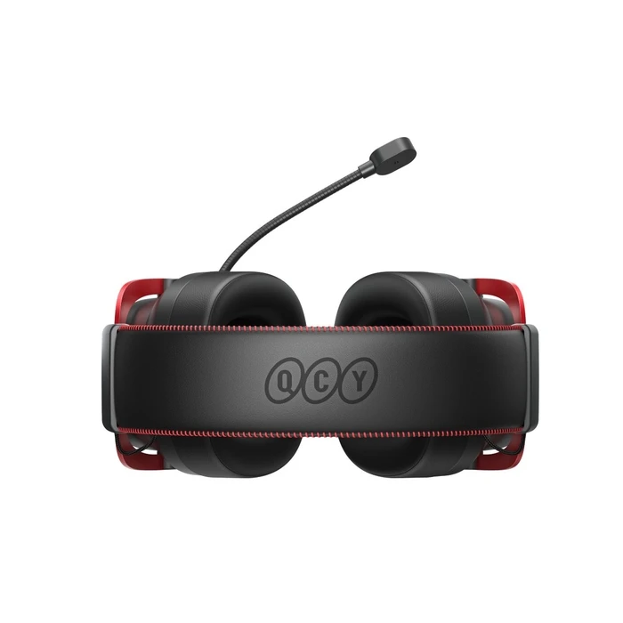QCY Heroad VT200 Pro Tri-mode Κόκκινο Over‑Ear Gaming Headset (2.4GHz / Bluetooth 6.0 / 3.5mm)