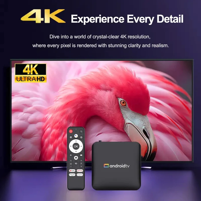 H96 MAX TV Box S905L3 4K 2GB RAM 16GB ROM Android 14 WiFi Bluetooth