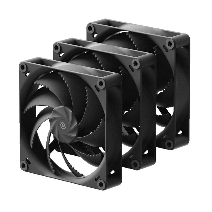 PC Fans Pro GamersWare HAVN H12 Triple Pack Black 120mm PWM