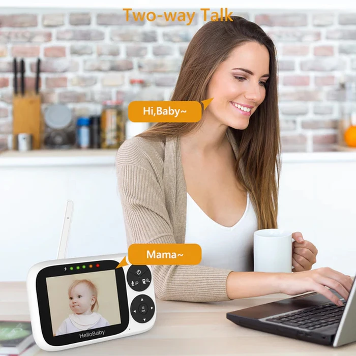 Ενδοεπικοινωνία Μωρού HelloBaby Hb2033 με Κάμερα & Οθόνη 3.2", 720P