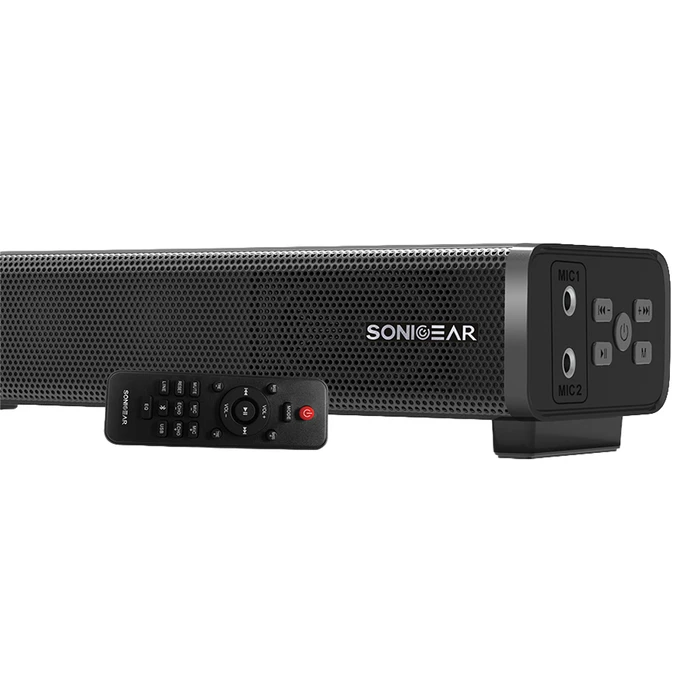 SONICGEAR Soundbar 2.0 Bluetooth & HDMI 120W Μαύρο - SB-HD3202