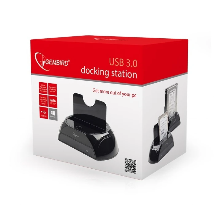 Docking Station Σκληρών Δίσκων Gembird USB3.0 for SATA DARD DRIVES Black