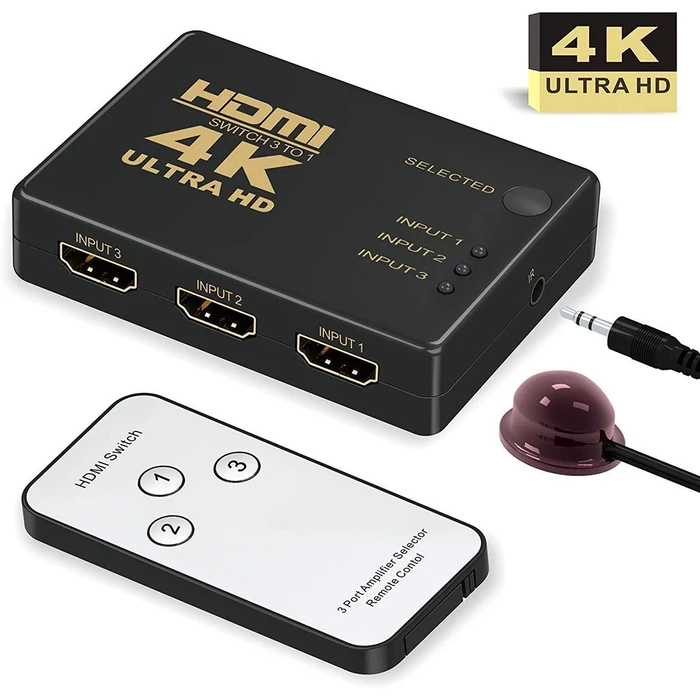 HDMI Switch 3 In / 1 Out 4K x 2K Remote