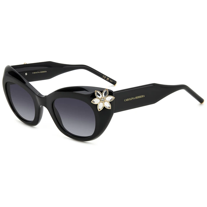 Carolina Herrera Women's Sunglasses HER0215/S 807/9O - Cat Eye - Black / Grey Degraded