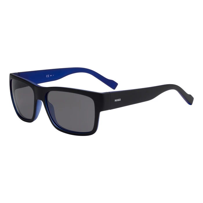 HUGO Men's Sunglasses HG-0176-S-0VK — Black Frame, Grey Lenses, 58/16/140 mm