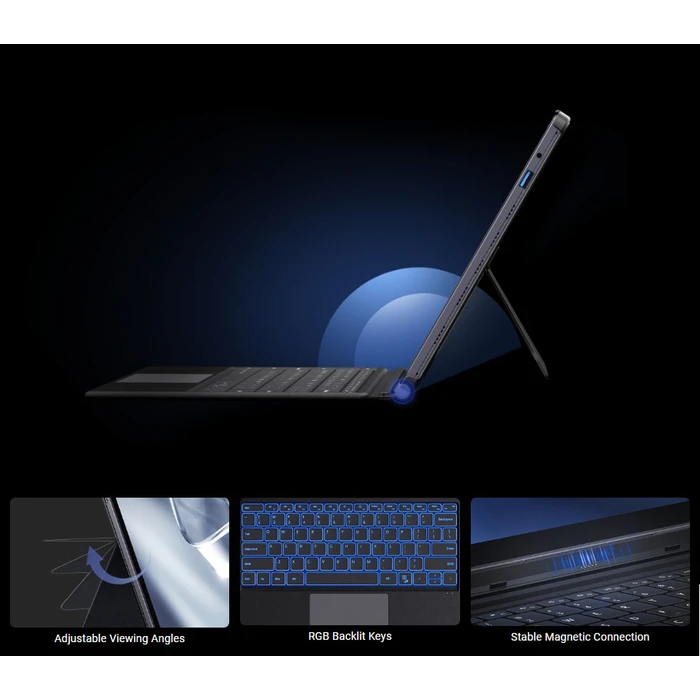 CHUWI Hi10 Max tablet 12.96" 12GB/512GB με πληκτρολόγιο & θήκη kickstand, Windows 11 Pro, Γκρι