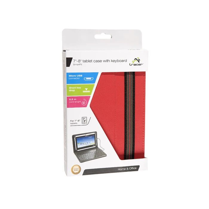 Θήκη Tablet TrAcer With KBRD 7'-8' SMART FIT RED