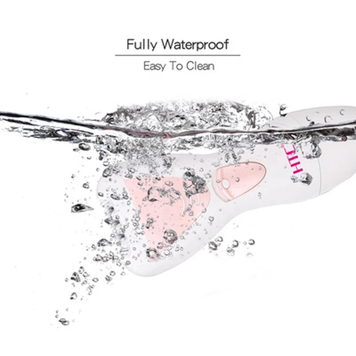 Αποτριχωτική Μηχανή HTC HL-026, 4 σε 1, επαναφορτιζόμενη, αδιάβροχη, ροζ