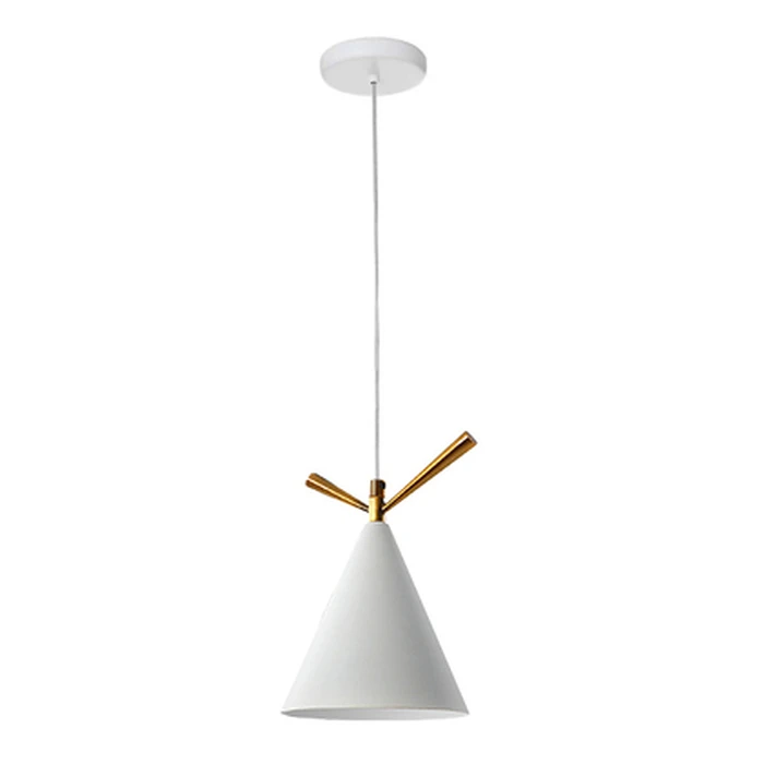 Φωτιστικό Οροφής Powertech HLL-0067, E27, Φ15, μεταλλικό, λευκό