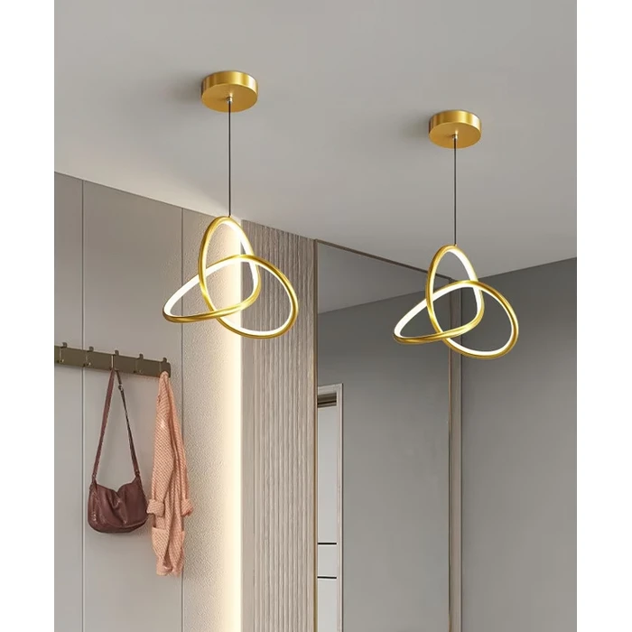 Φωτιστικό Οροφής LED Powertech HLL-0122 15W 4000K Φ22cm x 1m χρυσό