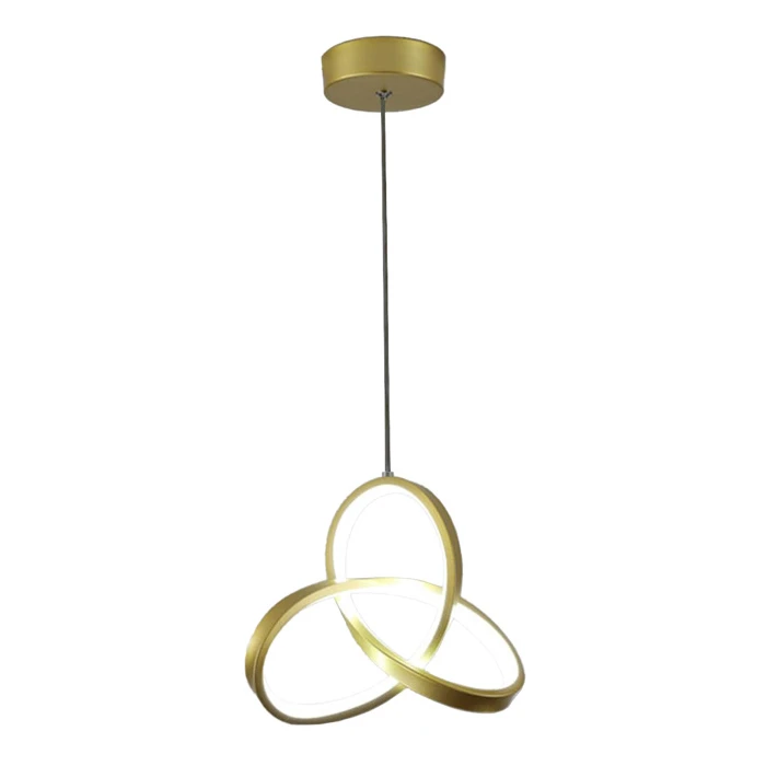 Φωτιστικό Οροφής Powertech LED HLL-0146, 25W, 4000K, Φ40Cm, 1M, Χρυσό