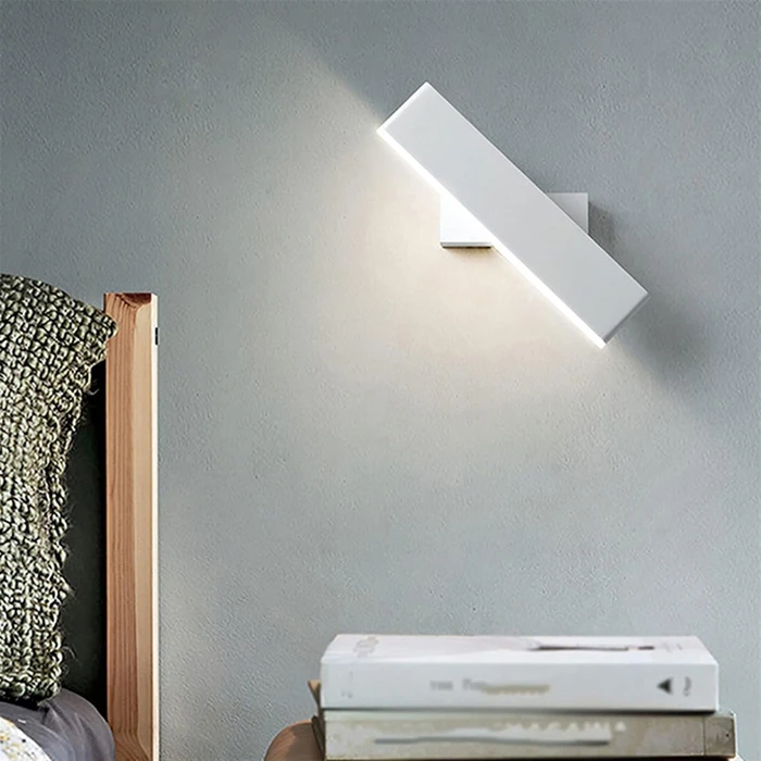 Φωτιστικό Τοίχου LED Powertech Hll-0171, 15W, 4000K, 1200Lm, Περιστρεφόμενο, Λευκό