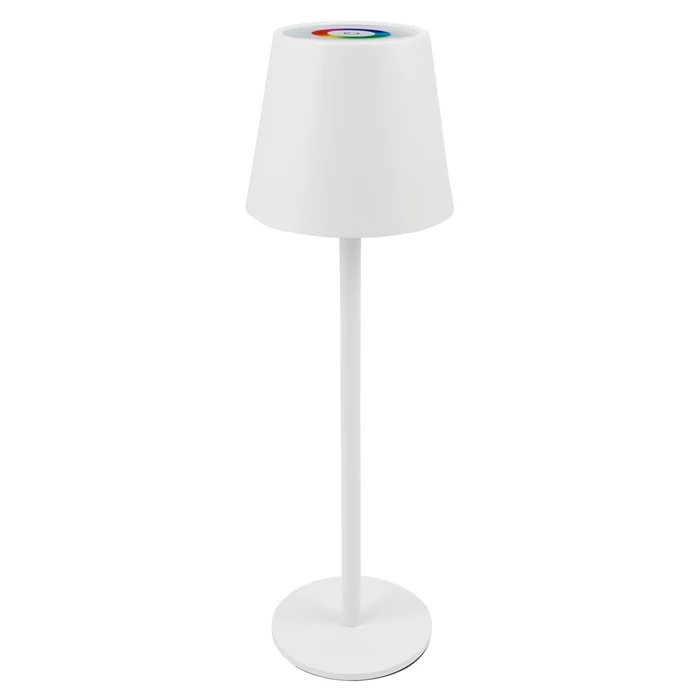 POWERTECH LED επιτραπέζιο φωτιστικό HLL-0196 RGB ρυθμιζόμενο επαναφορτιζόμενο λευκό