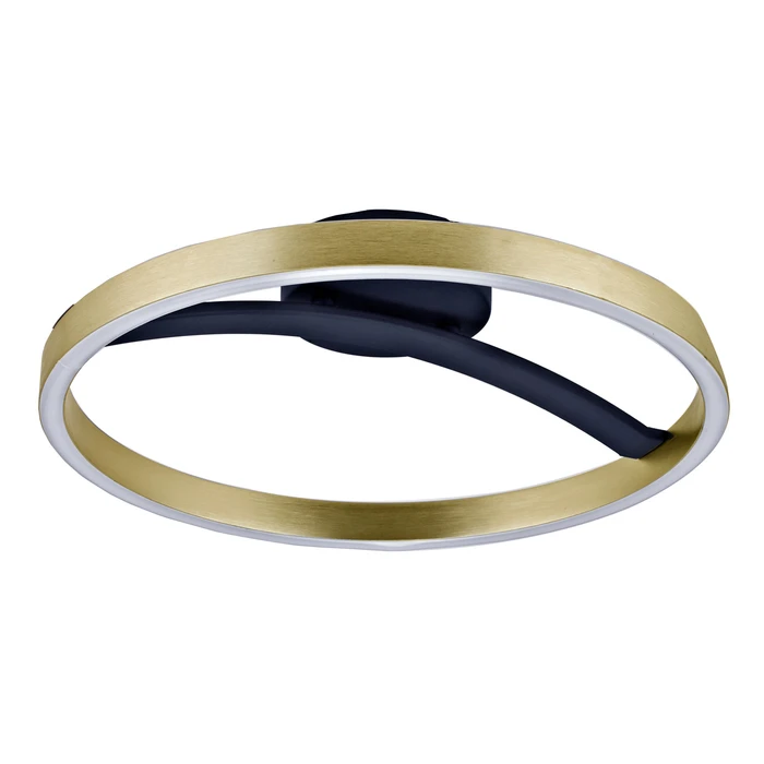 POWERTECH LED φωτιστικό οροφής HLL 0199 χρυσό μαύρο 29W 4000K Φ38x10cm