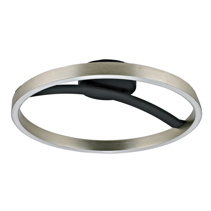 POWERTECH LED φωτιστικό οροφής HLL-0200 29W 4000K Φ38x10cm ασημί μαύρο