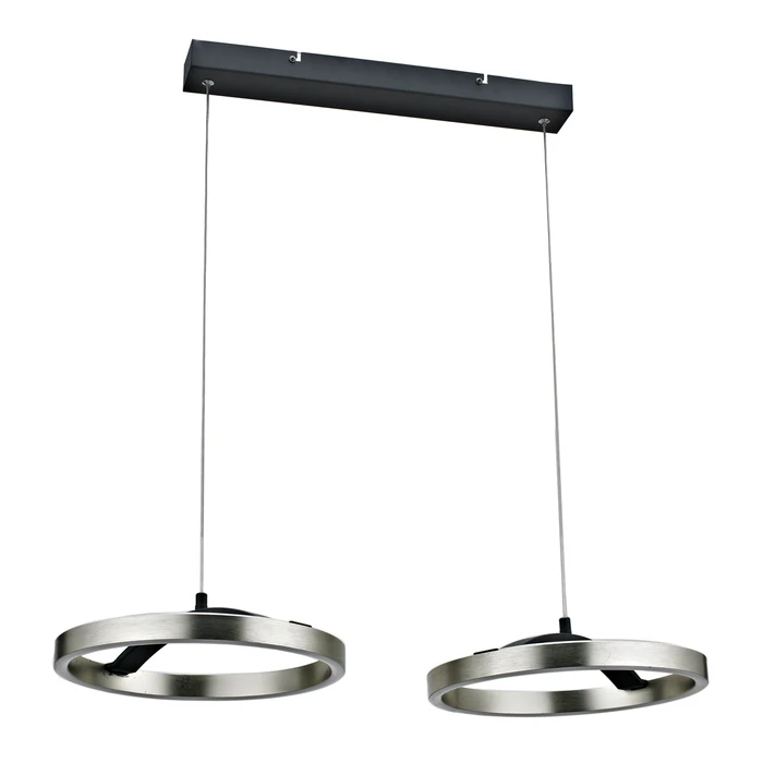 POWERTECH LED φωτιστικό οροφής HLL-0203 42W 4000K ασημί μαύρο