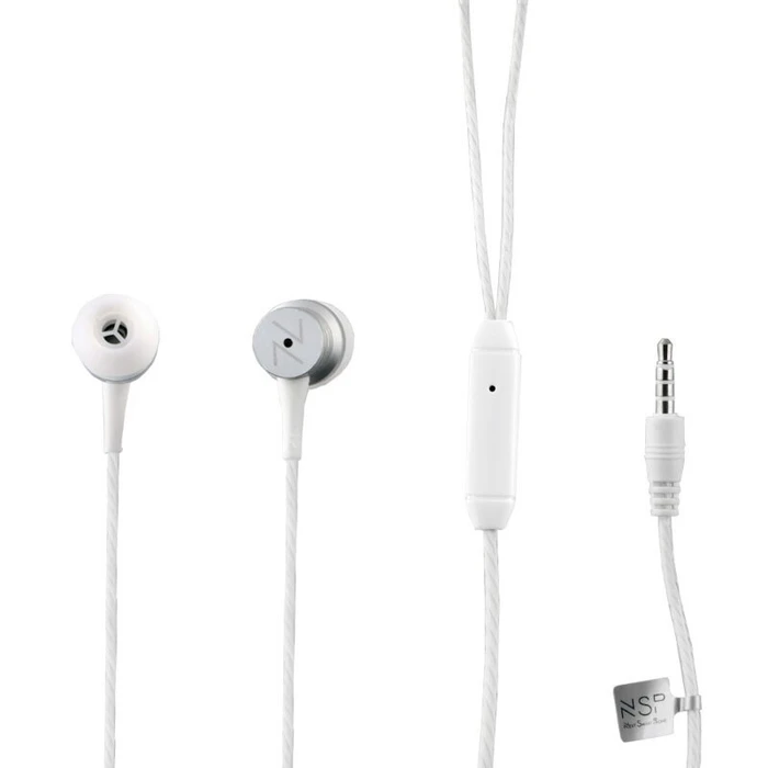 Handsfree Ακουστικά NSP HN25 White In ear ψείρες
