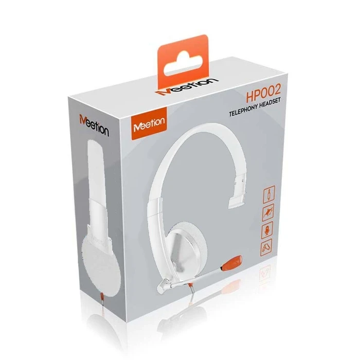 Multimedia Ακουστικά Meetion HP002 Ενσύρματο 3.5mm / Λευκό