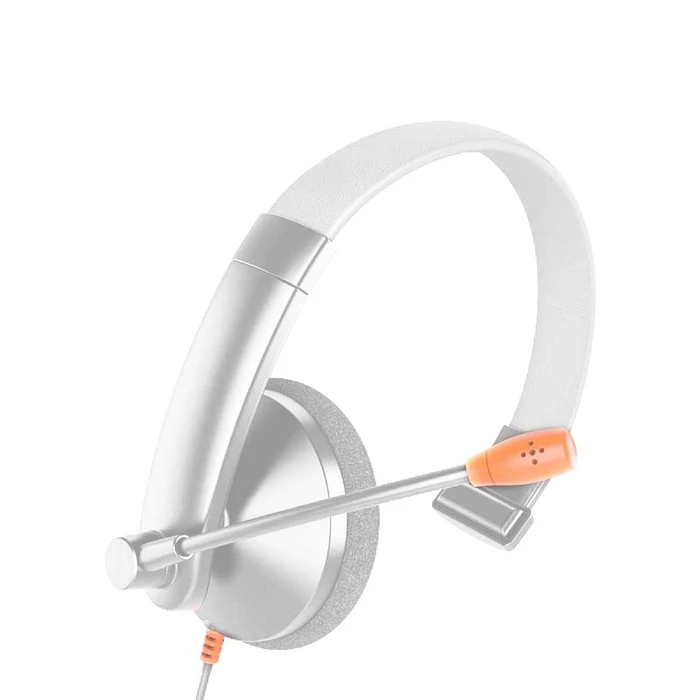 Multimedia Ακουστικά Meetion HP002U Ενσύρματο USB / Λευκό