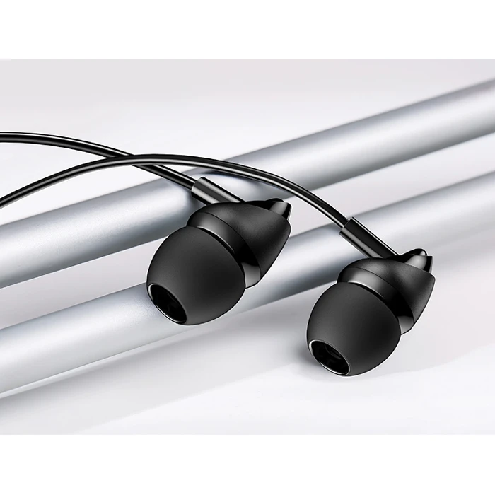 Handsfree Ακουστικά Usams EP-39, 10mm, 1.2m, μαύρα