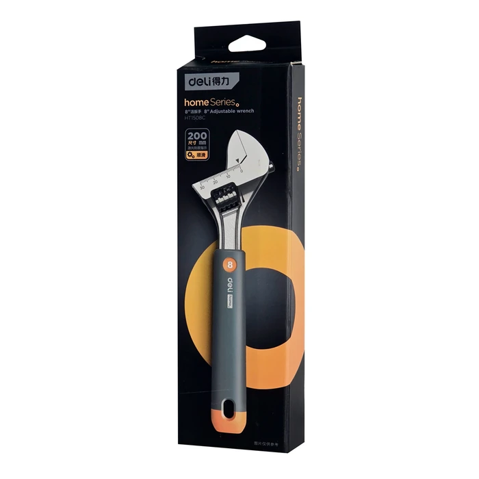 Γαλλικό Κλειδί Deli HT1508C, ρυθμιζόμενο 0-30mm, 200mm