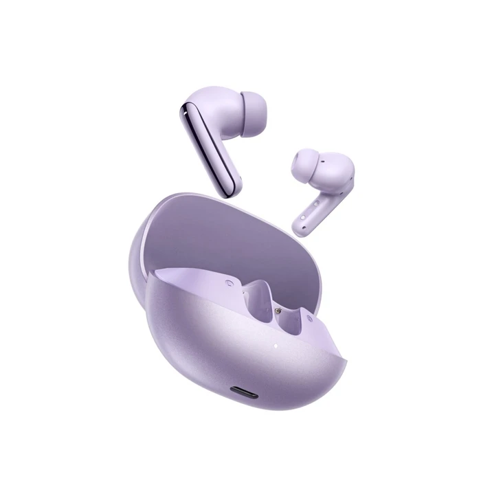 QCY MeloBuds N20 Bluetooth Handsfree Ακουστικά με Αντοχή στον Ιδρώτα και Θήκη Φόρτισης Μωβ