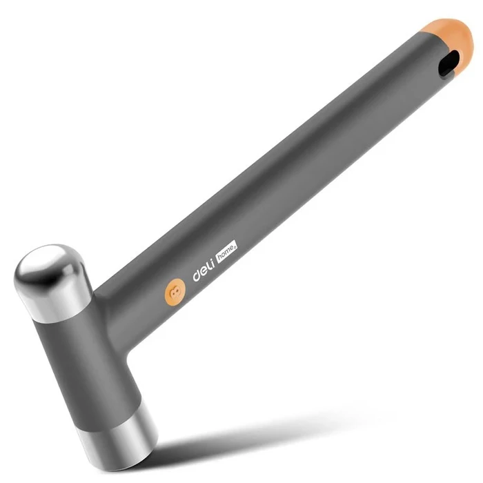 Σφυρί Deli Μπάλας Ht7008C με Αντιολισθητική Λαβή, 250Gr, 245Mm, Γκρι/Πορτοκαλί
