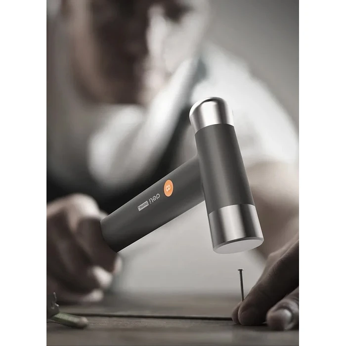 Σφυρί Deli Μπάλας Ht7008C με Αντιολισθητική Λαβή, 250Gr, 245Mm, Γκρι/Πορτοκαλί