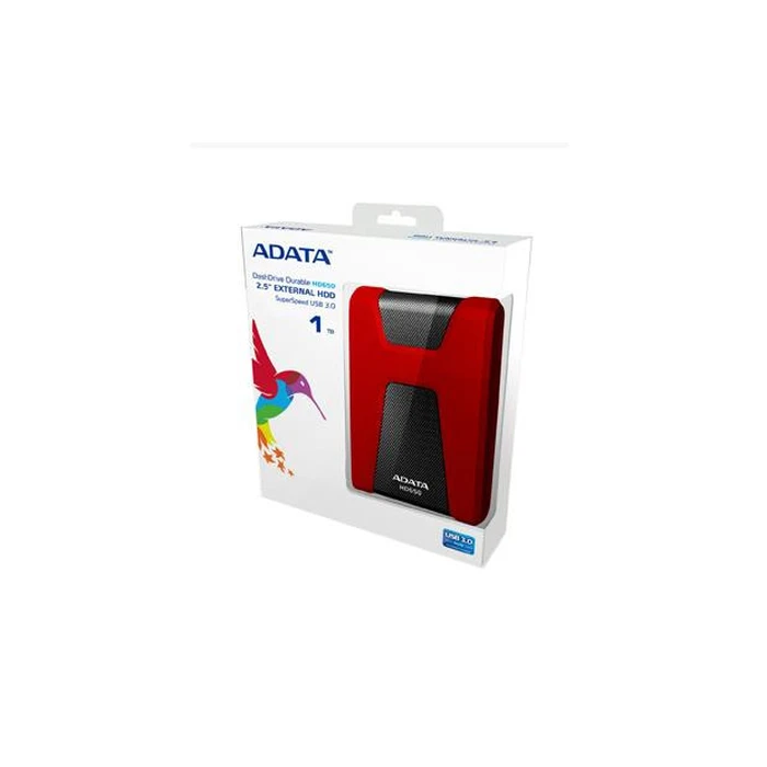 Εξωτερικός Σκληρός Δίσκος 1TB Adata DashDrive Durable HD650 Red