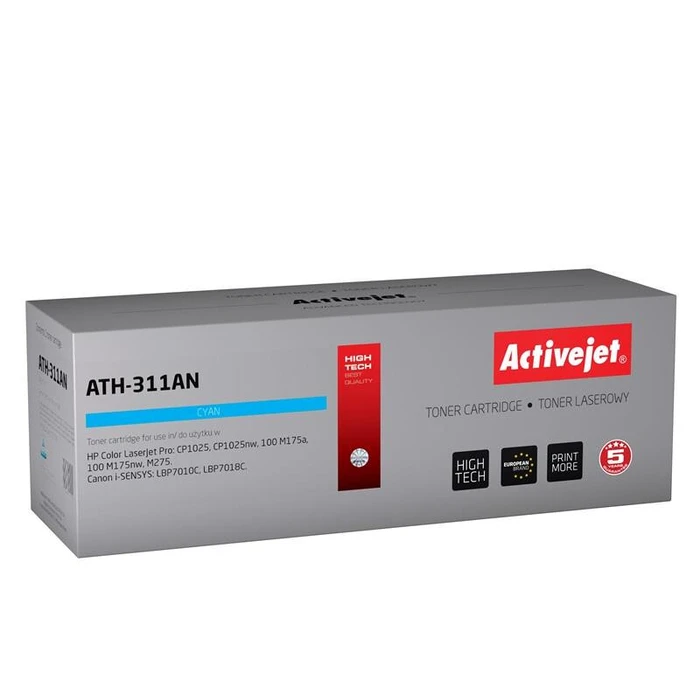 Toner Συμβατό Activejet ATH-311AN για HP CE311A Canon CRG-729C