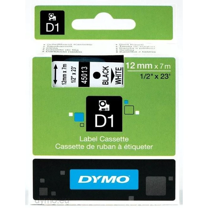 Ταινία Ετικετογράφου DYMO D1 Standard - Black on White - 12mm label-making tape